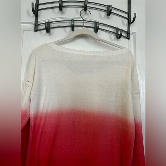 Pink Victoria secret off the shoulder sweater ombre pink women’s medium - Picture 8 of 14